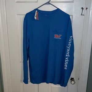 Mens Vineyard Vines long sleeve tshirt with lacrosse designs